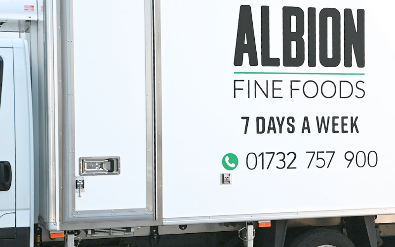 Albion Fine Foods delivery truck